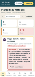 App Kit Oste, pagina Oggi