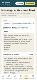 App Kit Oste, ospiti